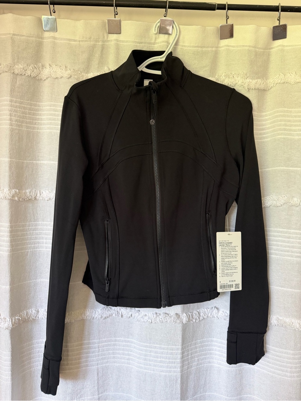lululemon athletica Black Zip-Up Athletic Bomber Jacket